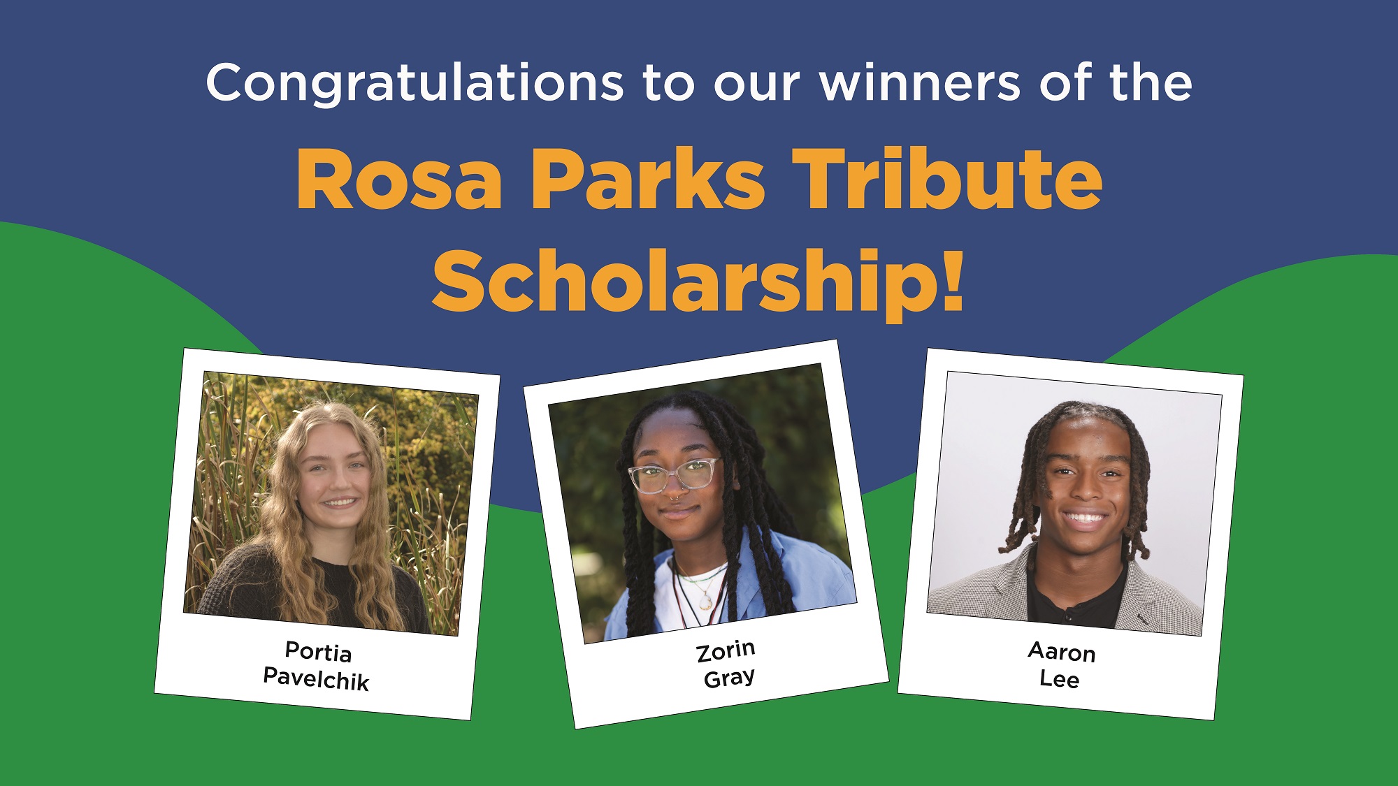 Image of Rosa Parks Scholarship Winners 2024