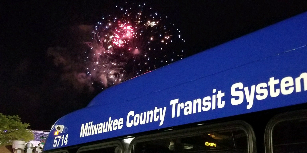 Bus Fireworks