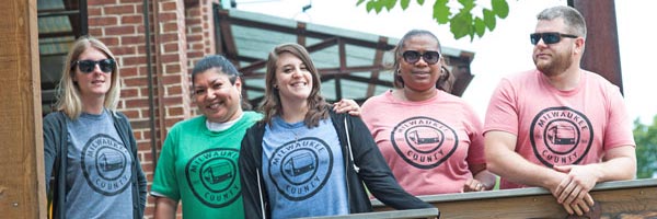 Group of people wearing Rider Insider shirts