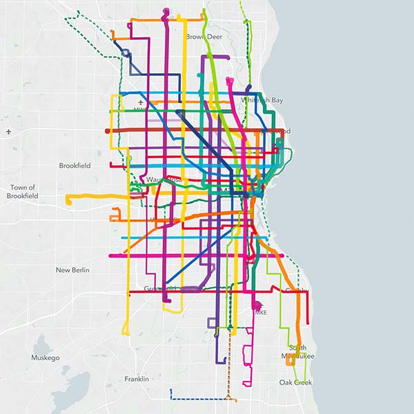 Milwaukee County Transit System Map Liva Sherry
