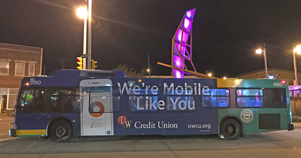 MCTS Bus at Night
